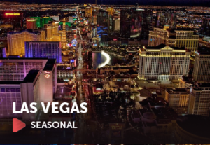 Image of Las Vegas, Nevada with text that reads, "Seasonal"