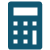 Graphic depicting a calculator.