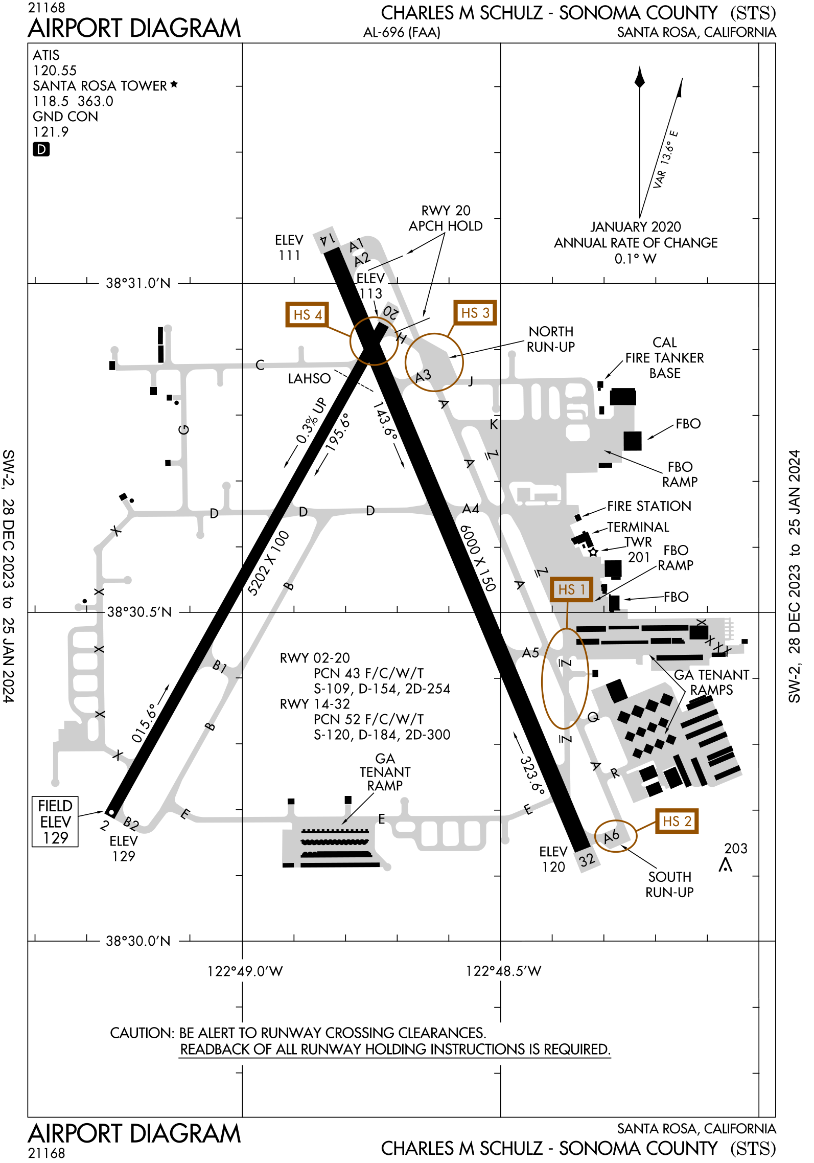 Airport Diagram of Charles M Schulz - Sonoma County Reginal Airport.
