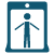 Graphic icon depicting an airport security scanner.