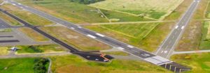 Aerial photo of STS runways