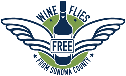 Wine Flies Free From Sonoma County logo